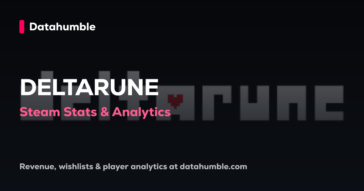 DELTARUNE - Steam Analytics • Datahumble